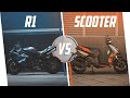 Aprilia Scooter VS Yamaha R1