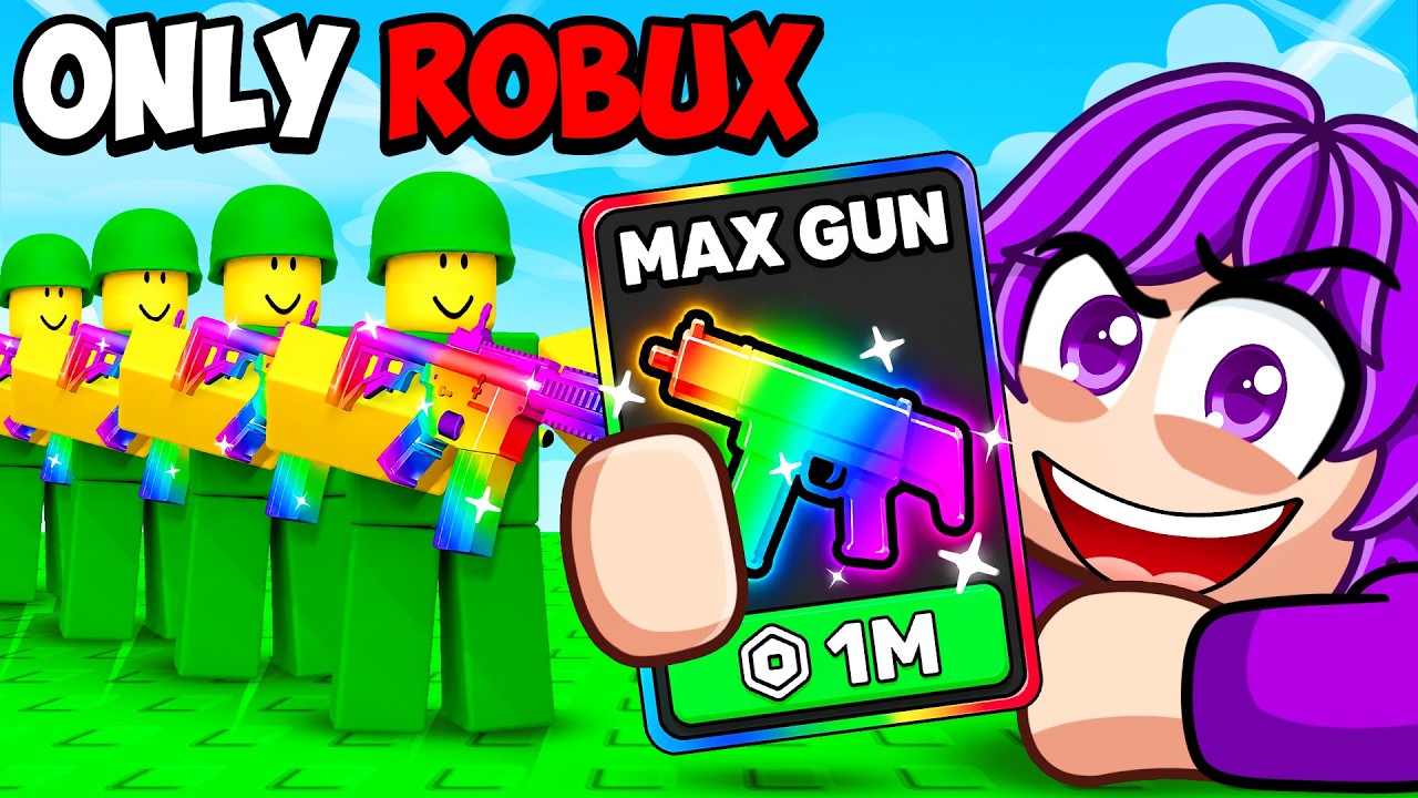 Starting Over with ONLY ROBUX in Mini War (Roblox)