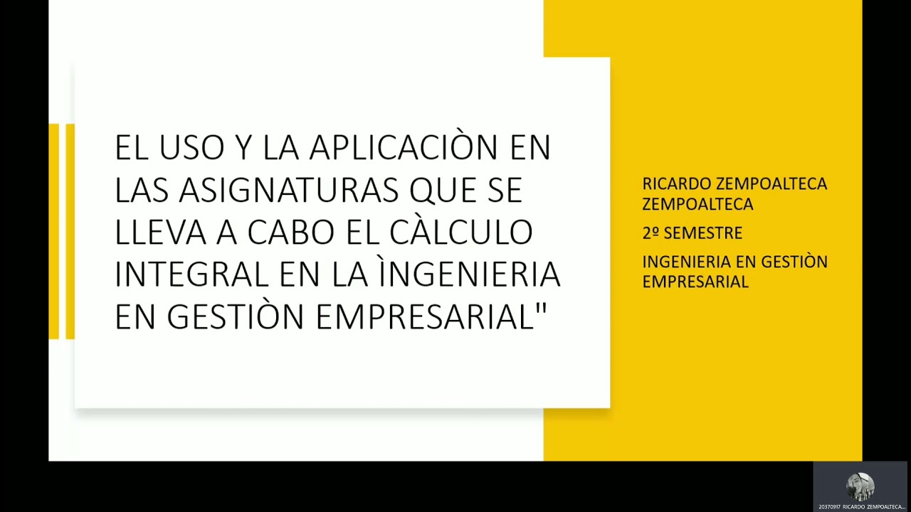 Uso y aplicaciones de cálculo Integral en la ingeniería en Gestión