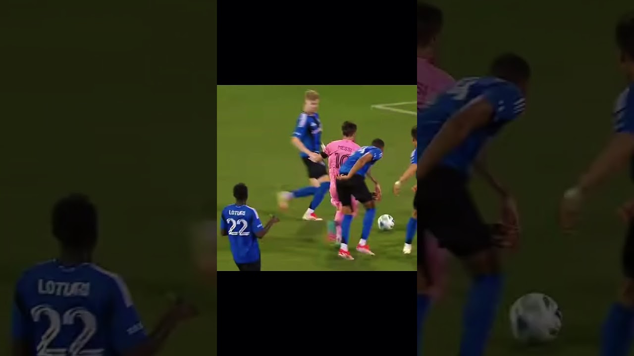 MESSI MAD DRIBBLING AND GOAL  AT 38 !!!  THE GOAT!! 