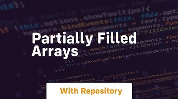 partially filled arrays