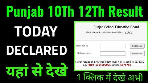 punjab board term 2 result 2022 kaise dekhe janiye mobile se, pbse term 2 result 2022 kaise dekhe