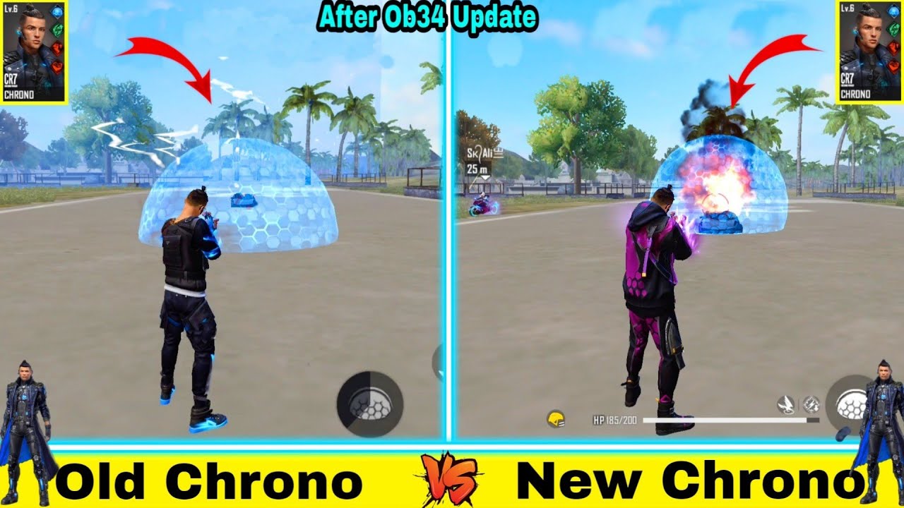 NEW CHRONO VS OLD CHRONO ABILITY TEST FREE FIRE-para SAMSUNG A3,A5,A6,A7,J2,J3,J5,J7,S5,S6,S8,A30 FF
