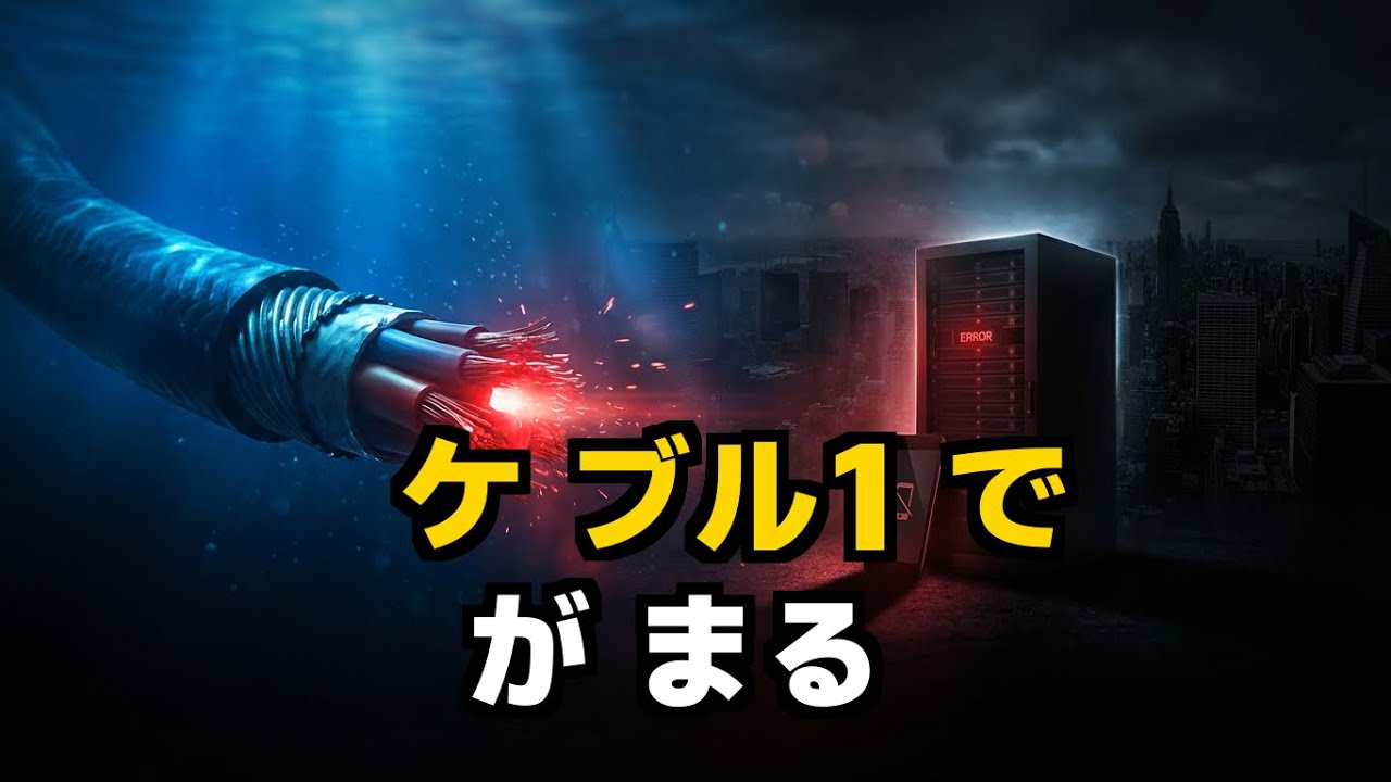 海底ケーブル一本で国が麻痺する衝撃の真実 #教養ドキュ #インターネットインフラ