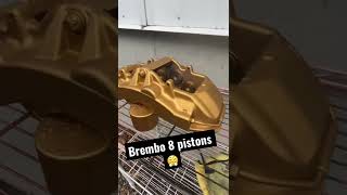 brembo 8 pistons caliper on mercedes benz e55 amg...decals or no decals?