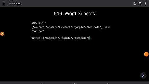 Leetcode Problem # 916. Word Subsets