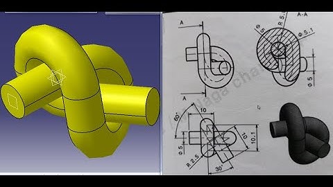 Surface modeling exercise in Catia V5 surface modeling
