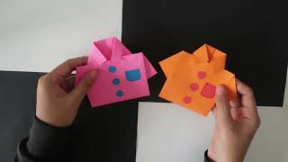 Paper Crafts - How to Make Paper Tiny Shirts for Beginner