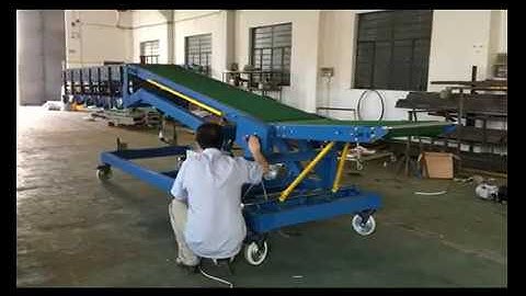 20ft and 40ft Container Dockless Loading Unloading Conveyor