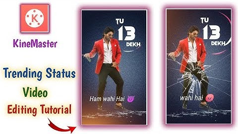 Attitude Video Editing In Kinemaster | Trending Status Video Editing | Full Screen Video Editing
