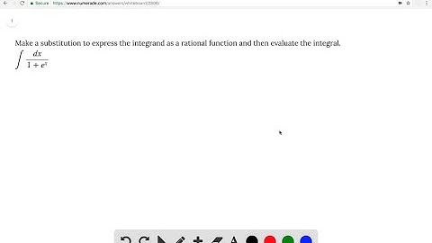 Make a substitution to express the integrand as a rational function and then evaluate the integral.…