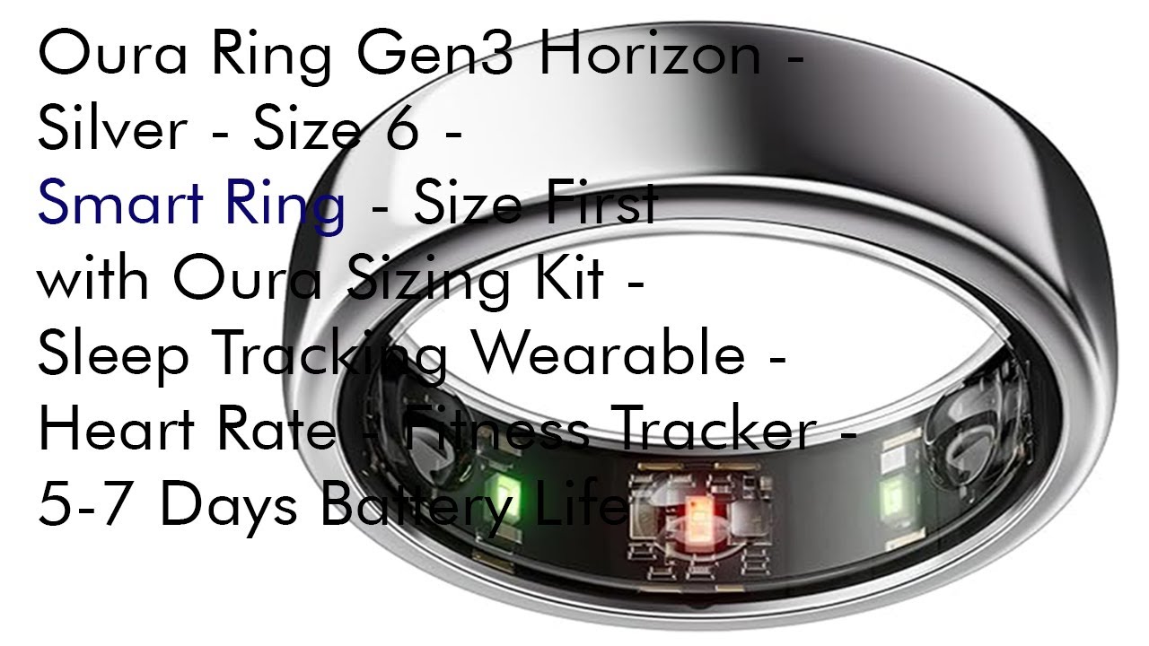 Oura Ring Gen3 Horizon Silver Size 6 Smart Ring Sleep Tracking