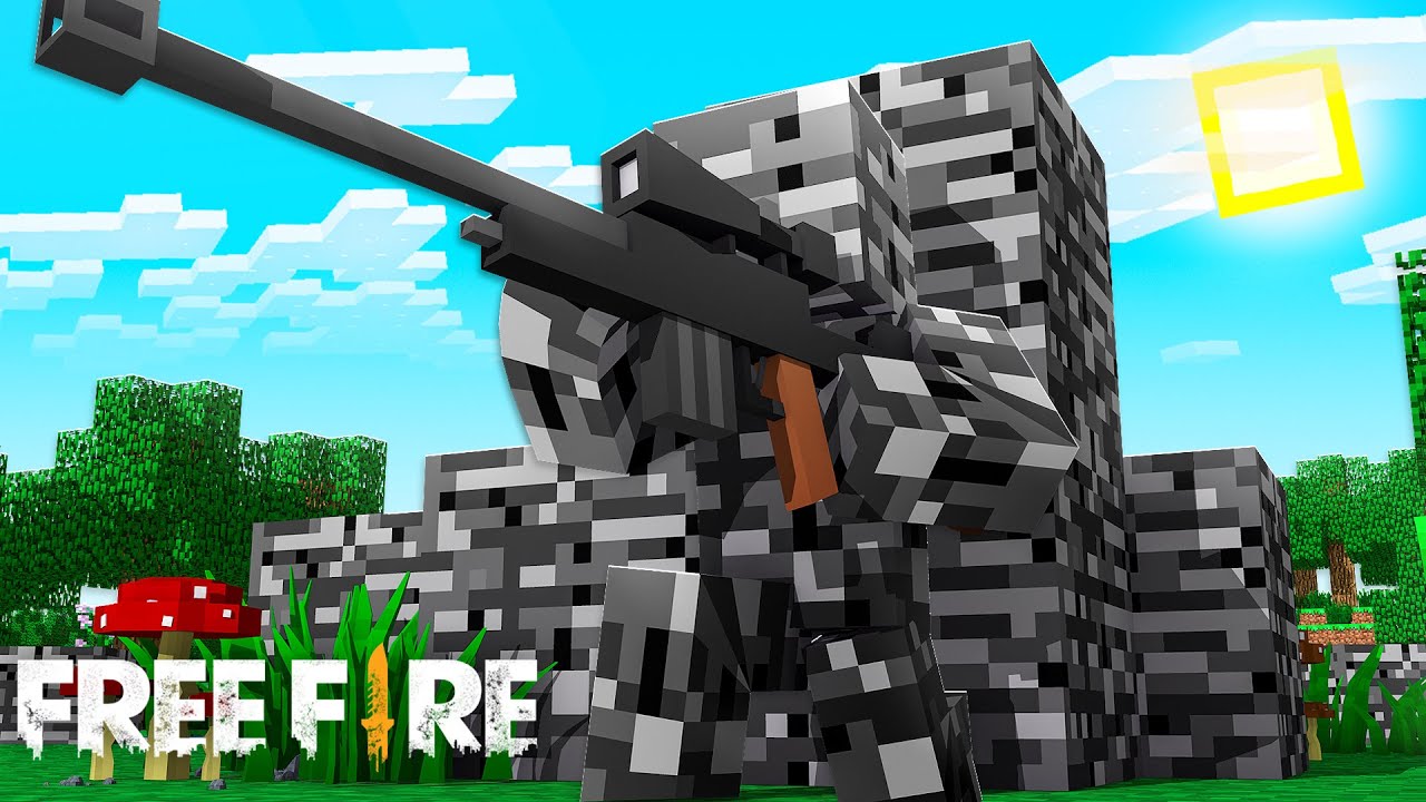 FREE FIRE NO MINECRAFT COM DISFARCE DE BEDROCK! ‹ PAULINHU › - YouTube