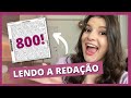 MINHAS NOTAS DO ENEM 2015 | Lendo minha redação do ENEM nota 800