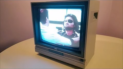 Escape From New York trailer on a JVC TM-13U video monitor