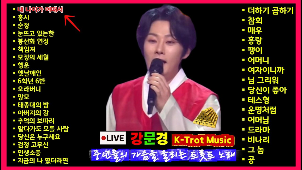 명절 귀성길 필수 트롯 🚗 강문경 라이브 모음｜중년 가슴 울리는 K-Trot #설#추석#강문경 #트롯모음 #명절노래 #귀성길음악 #중년트롯