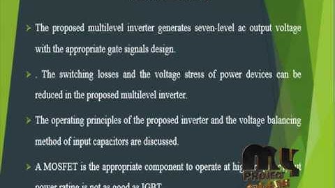 Design and Implementation of a Novel Multilevel DC–AC Inverter | Final Year Projects 2016 - 2017