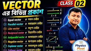 Vector এর বিভিন্ন প্রকার | Equal, Parallel, Like Vector,reciprocal vector| Class 02|HSC#admission|