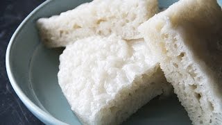 Chinese steamed white sugar cake recipe:
http://eastmeetskitchen.com/videos/recipes/coconut-bak-tong-gou-steamed-white-sugar-cake/
music: www.bensound.com