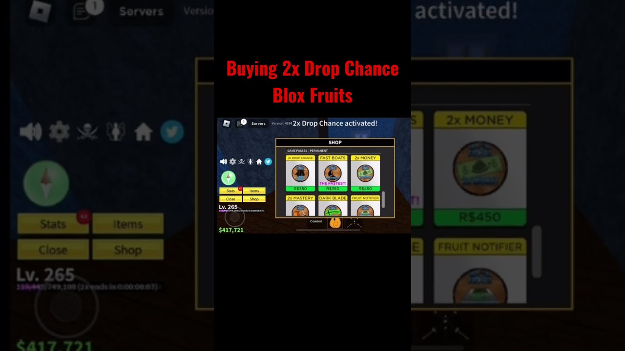  Bloxfruits Buying 2x Drop Chance