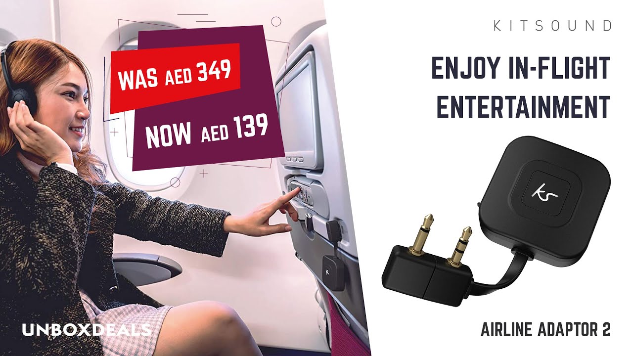 KitSound Bluetooth Headphones Airline Adaptor YouTube