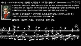베토벤 피아노 소나타 제29번 내림나장조, 작품번호 106 “함머클라비어” (Hammerklavier) 제3악장 발전부 - 제2부분