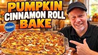 Pumpkin Cinnamon Roll Bake | Easy Fall Dessert