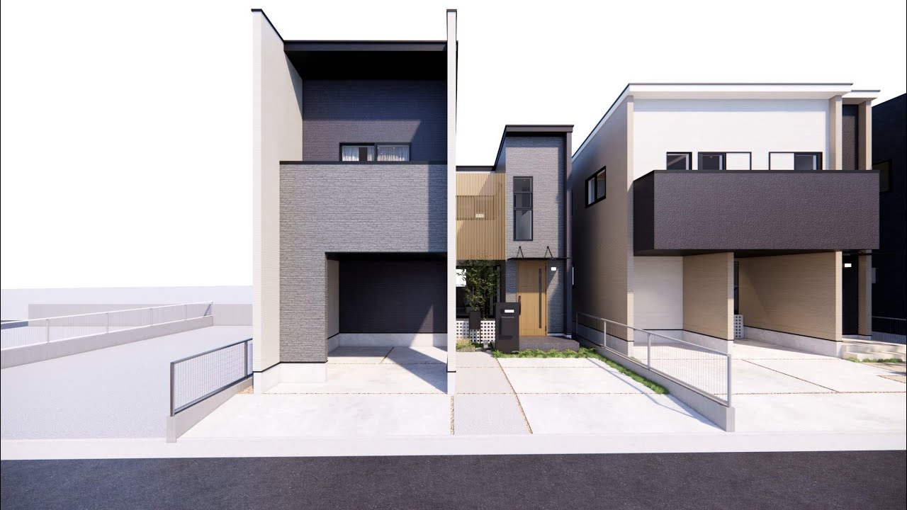ビルトインガレージと中庭のある家／House with Built-in Garage and Courtyard｜AndM ARCHITECTS