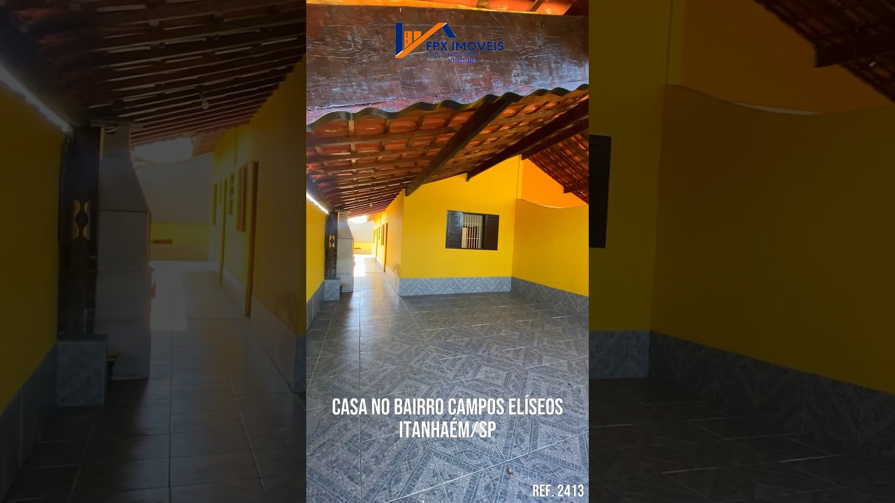 Casa para Venda no bairro Campos Elíseos, lado serra na cidade de Itanhaém  / SP. R$ 210.000,00 