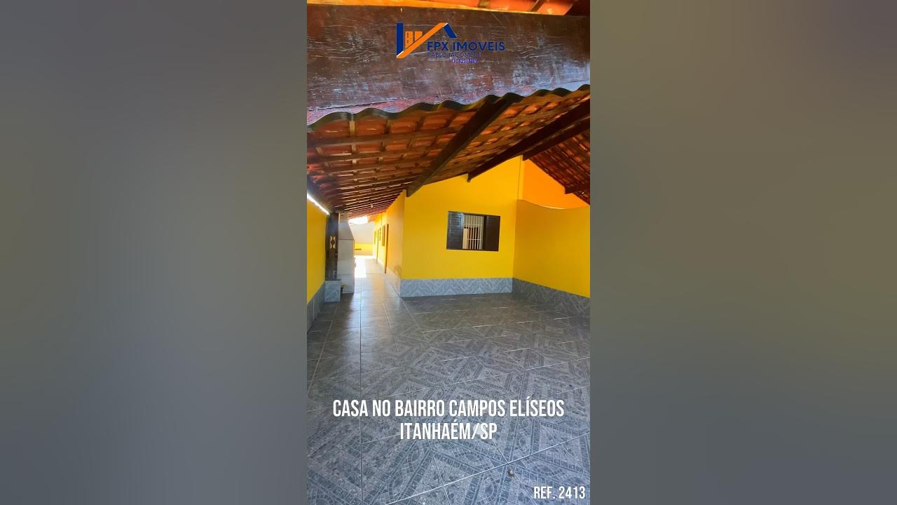 Casa para Venda no bairro Campos Elíseos, lado serra na cidade de Itanhaém  / SP. R$ 210.000,00 