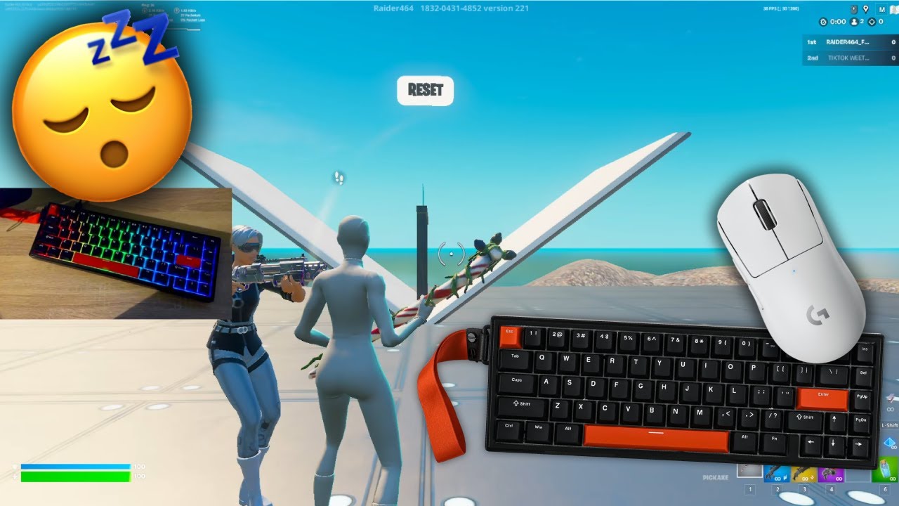Epomaker HE68 😴 1v1 Build fight | ASMR gameplay 😴 (Fortnite KBM ASMR ...