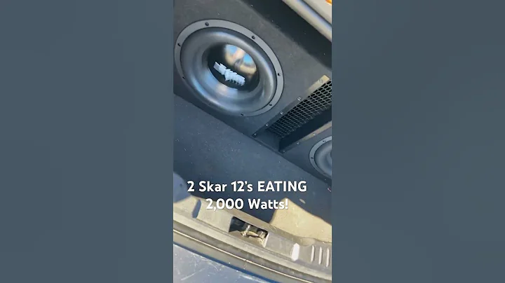 2 Dual 12” EVL Skar subwoofers pushing 2k rms