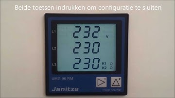 Janitza UMG96RM-E instellen op een vast IP-adres