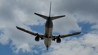 DHL (Kalitta Charter II) Boeing 737-436(SF) (N734CK) landing at Miami International Airport (MIA) DHL (Kalitta Charter II) Boeing 737-436(SF) (N734CK) landing at Miami International Airport (MIA)