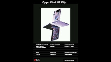 Oppo Find N2 Flip SmartPhone Features|#shorts