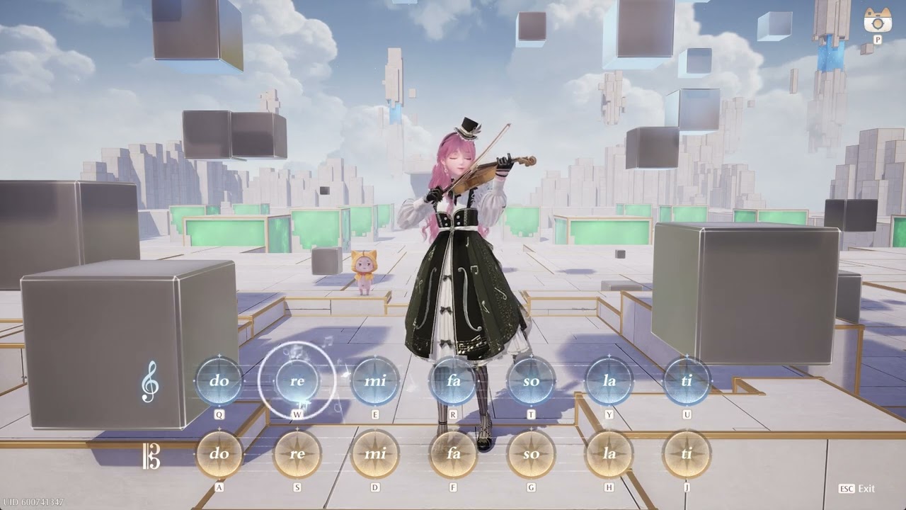 Infinity Nikki Violinist Outfit - Nightglow