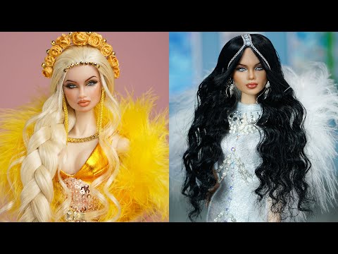 Barbie Makeover Transformations Gorgeous Barbie Doll Dresses Wig Dress Makeup And More