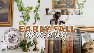 EARLY FALL DECOR IDEAS 2022 | DECORATE WITH ME | FALL MANTLE DECOR | How to Decorate In August