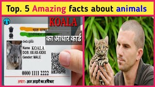 🤯Top.5 amazing facts about animals🦁। animal facts in hindi। #shorts #facts #knowledge #amazing