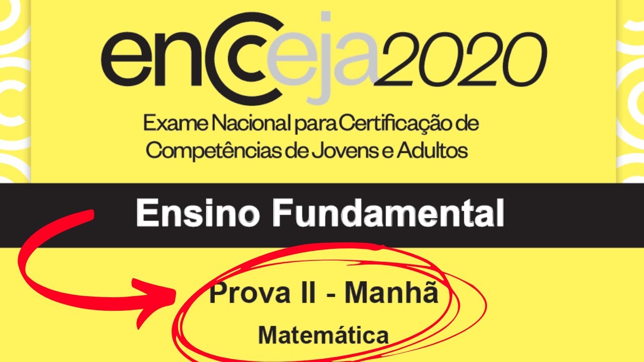 O Que Cai Na Prova Do Encceja Do Ensino Fundamental GABARITO DA PROVA