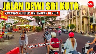 Jalan Jalan Sore di Pusat Kuliner Kuta Bali, Jalan Dewi Sri Kuta Bali