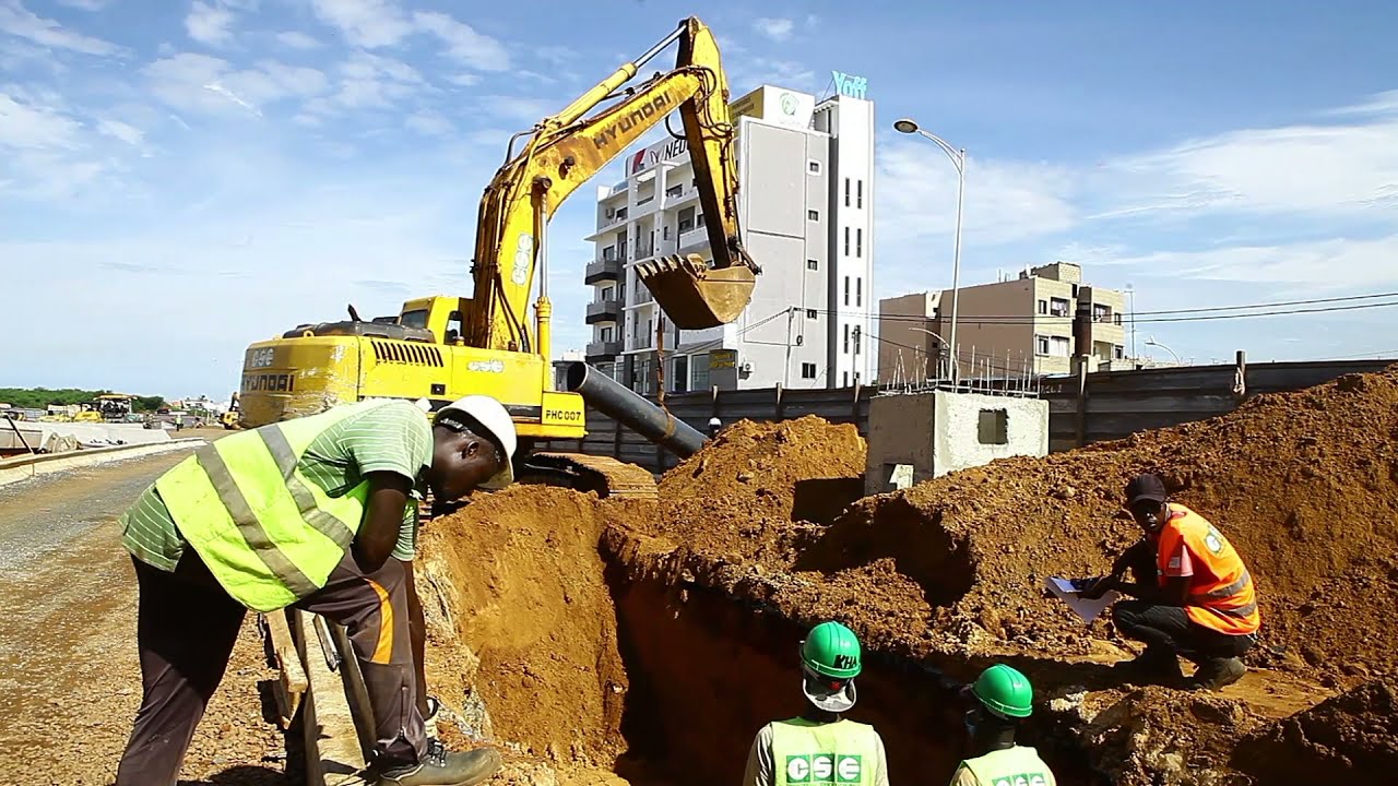 Construction des autoponts de Dakar