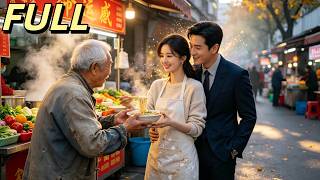 FULL❗ A Girl Shared Noodles With A Beggar,A Billionaire's Grandpa, Who Then Introduced His Grandson.