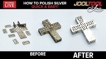 Polishing a Soldered Silver Cross on the JOOLTOOL - LIVE with Anie