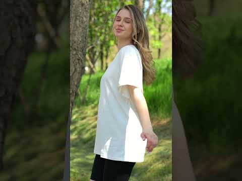 Жіночий літній костюм велосипедки футболка оверсайз трикотажний костюм Comfi рожевий-чорний, видео 1