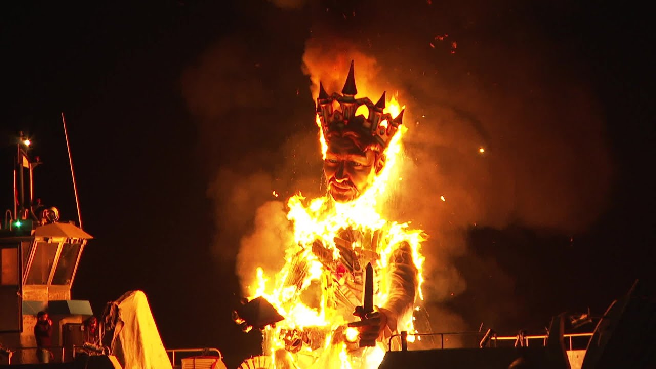 Retour en images sur le grand final du 150e carnaval de Nice avec lincinration du Roi