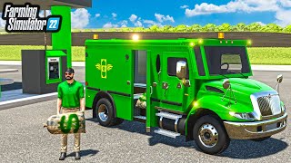 UNDERCOVER MONEY TRUCK HEIST! ($500,000 ROBBERY) | FS22