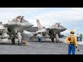 Hypnotic French Rafale Take-off From US Aircraft Carrier