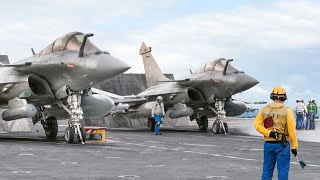 Гипнотический французский взлет Rafale с авианосца США