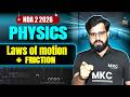 NDA 2 2026 Physics Classes | Laws of Motion & Friction | NDA 2 2026 Physics Live Class | NDA | MKC